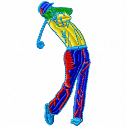 Golf Embroidery Design 11 Golf Embroidery Design 11